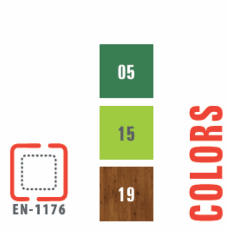 Žaidimų aikštelių kompleksas vaikams nuo 2 iki 12 metų amžiaus – kolekcija 'MEGA / MBG-2632_ME 18-6001-P15'