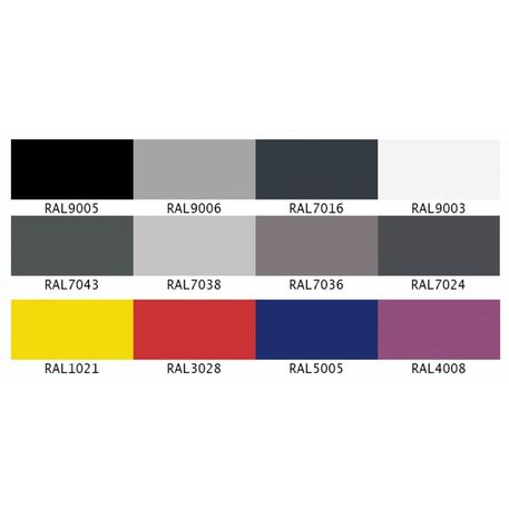 Metal bench with backrest made of Iroko wood 'Urbano 1328/MDL'