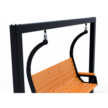 Metall-Gartenschaukel mit Bank 'STF/Swing-3/MDL'