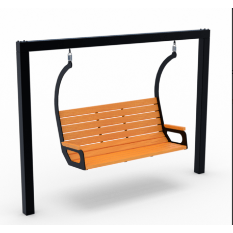 Metall-Gartenschaukel mit Bank 'STF/Swing-3/MDL'