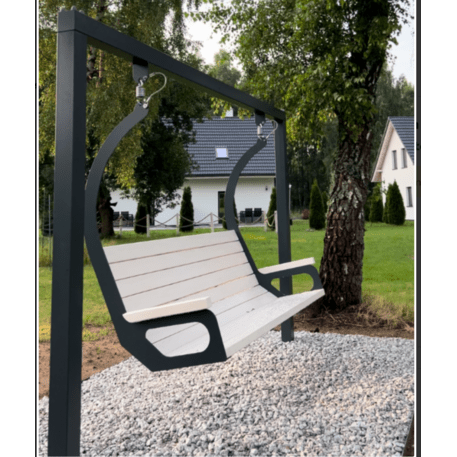 Metall-Gartenschaukel mit Bank 'STF/Swing-3/MDL'