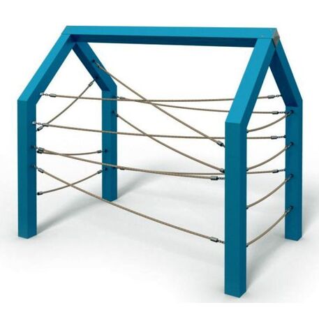 Moduliniai vaikų žaidimų aikštelių kompleksai 3–12 metų vaikams – kolekcija 'Frame / Ninja' MBG-Rope house 02613