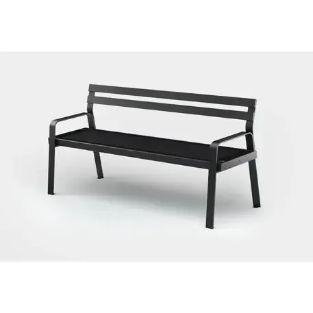 Išmanus suoliukas su saulės baterija, USB įkrovimu ir Smart City funkcijomis 'Sun Smart Classic Bench 3'