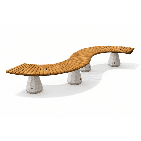 HPC Terrazzo betona sols ar koka sēdvirsmu BS-156 | Urban Premium Collection
