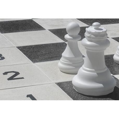 Concrete Outdoor Chess Area with a Terrazzo-Structured Surface 'BS-162'