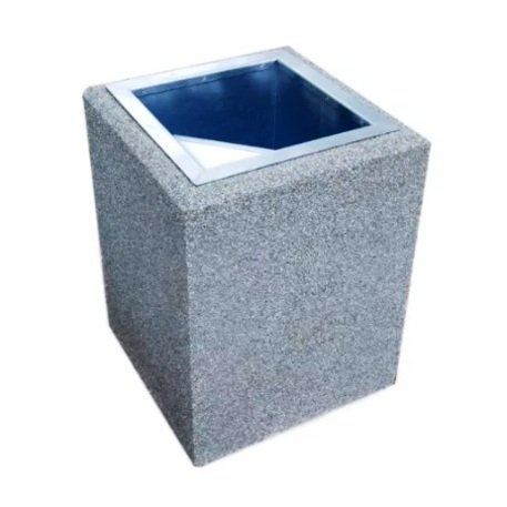 Concrete litter bin '45x45xH/80cm / 70L'