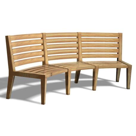 Klasikinio stiliaus medinis suoliukas su atlošu, iš Iroko medienos 'Premium Collection / STF/10-27-17/MDL'