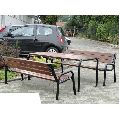 Metal bench + table 'Picnic_3'