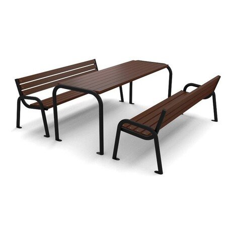 Metal bench + table 'Picnic_3'