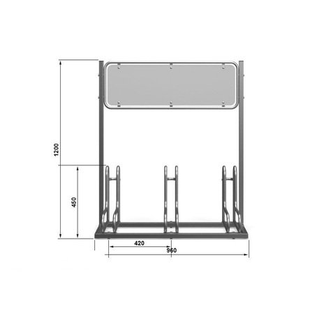 Stojak rowerowy 'STF/MBG-20_BR/MDL'