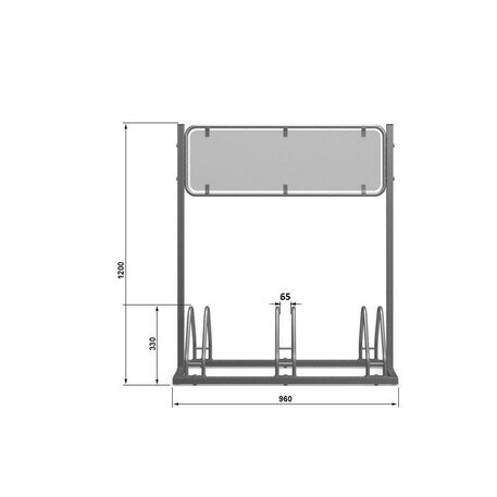 Stojak rowerowy 'STF/MBG-24_BR/MDL'