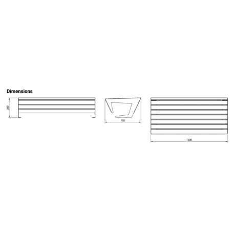 Metallbank 'BD/EDGE_LED130.02/MDL'