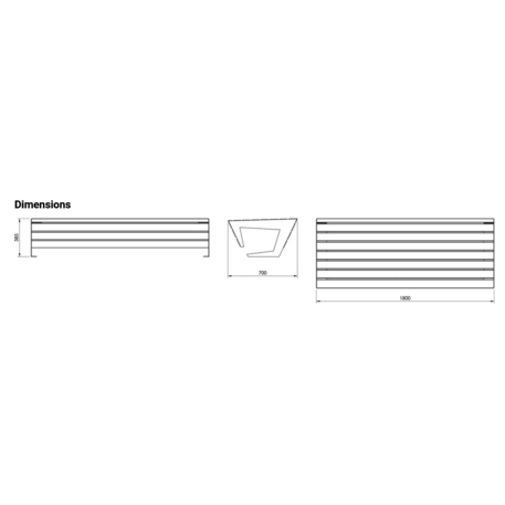 Metallbank 'BD/EDGE_LED130.02/MDL'