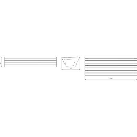 Metallbank 'BD/EDGE_LED130.02/MDL'