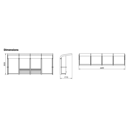 Autobusų stotelės stoginė, paviljonas 'BD/HOCKEY_WHC280.01/MDL'