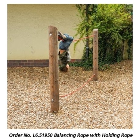 Children's playground element 'L3.68500_Double Hanging Rope'