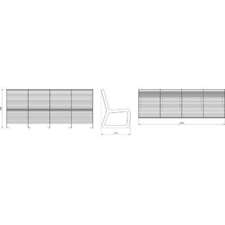 Metallbank 'BD/RALL_LRA070.00_200cm/MDL'