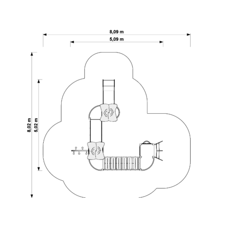 Bērnu rotaļu laukuma elements 'MBG-331/P11110'