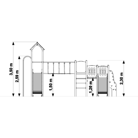 Element placu zabaw dla dzieci 'MBG-341/P1123'