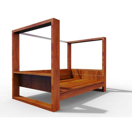 Medinis gultas-sofa pagamintas iš Iroko medienos 'Exclusive / STF/21-37-01/MDL'