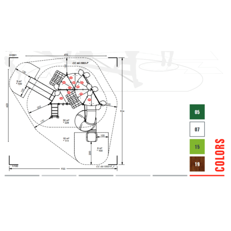 Children's playground element 'MBG-1016/CC 44-1003-P15'