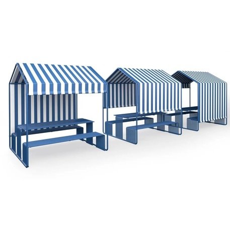 Metal bench + table 'CABANA .015/Picnic'