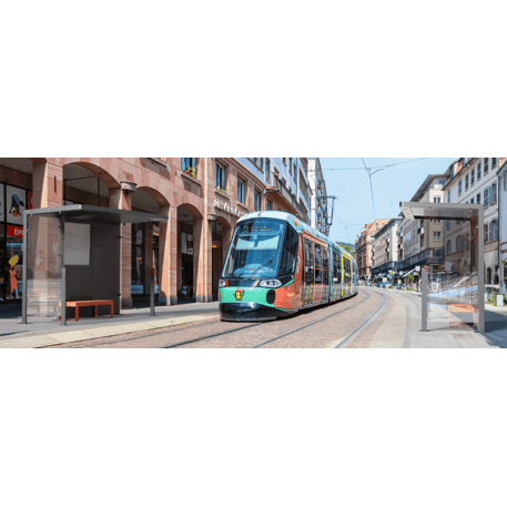 Autobusų stotelės stoginė, paviljonas 3 modulių 'Premium / Io_604-PE-3-COMP1'