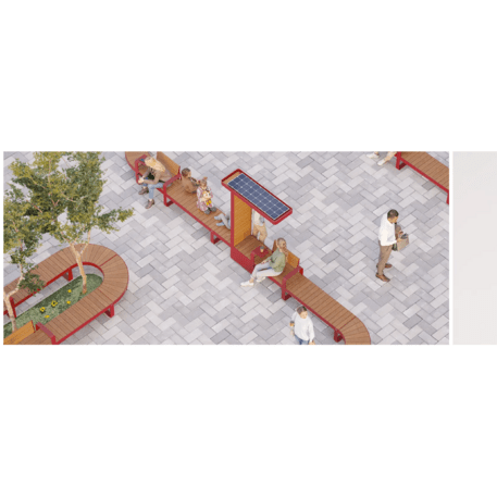 Metalinis suolas (suoliukas) be atlošo, pagamintas iš Okumè medienos 'Io_604-PE-O-PC'