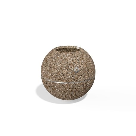 Apvalus betoninis terrazo vazonas (gėlinė) 'Premium / Ø40xH/37cm / BS-376'