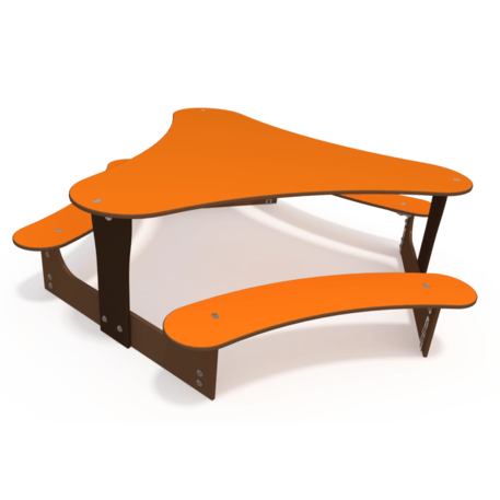 Žaidimų stalas su suolais vaikų aikštelėms 'MO_TA-4002-12'