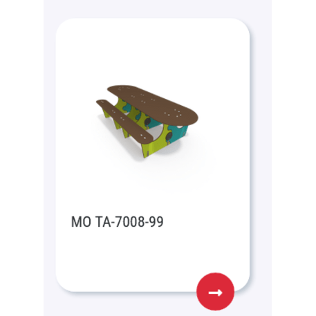 Žaidimų stalas su suolais vaikų aikštelėms 'MO_TA-7008-12'