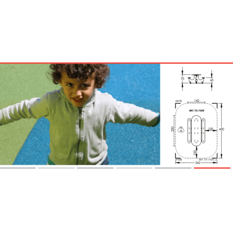 Žaidimų stalas su suolais vaikų aikštelėms 'MO_TA-7008-12'