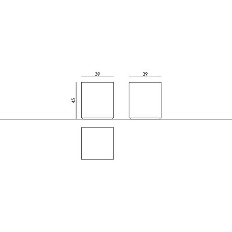 Betoninis lauko suolas 'Regular / 001352'