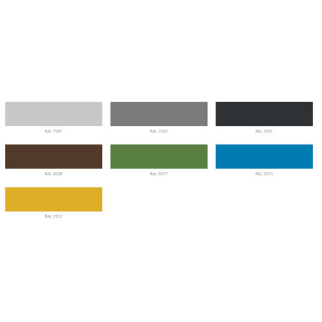 Lauko metalinė šiukšliadėžė rūšiavimui 'FARGE / 003248_3x60L'