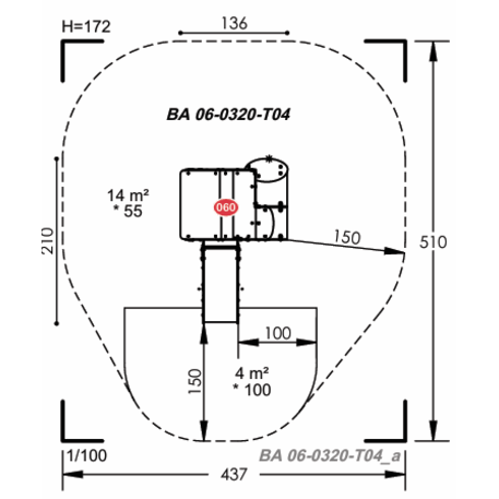 Vaikų žaidimų aikštelių įranga Baby linija – mažiesiems 'MBG-2015_BA 06-0320-T04'