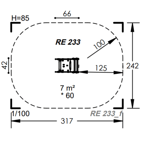 Spyruokliukas vaikų žaidimų aikštelėms 'MBG-1022_RE 233-05'
