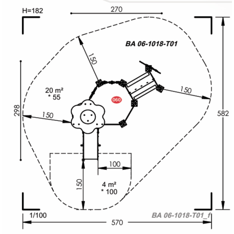 Vaikų žaidimų aikštelių įranga Baby linija – mažiesiems 'MBG-2052_BA 06-1018-T01'