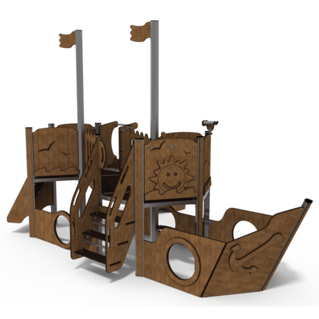  Vaikų žaidimo aikštelės kompleksas, kolekcija 'Piratų laivas / MBG-1186_CI 09-2001-Q99'