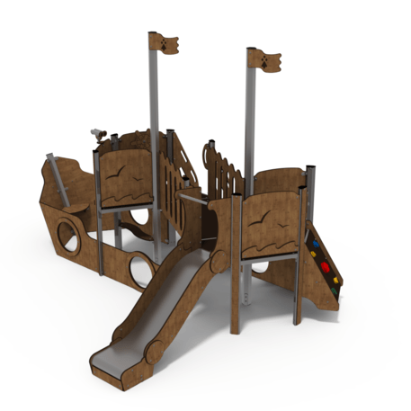  Vaikų žaidimo aikštelės kompleksas, kolekcija 'Piratų laivas / MBG-1186_CI 09-2001-Q99'