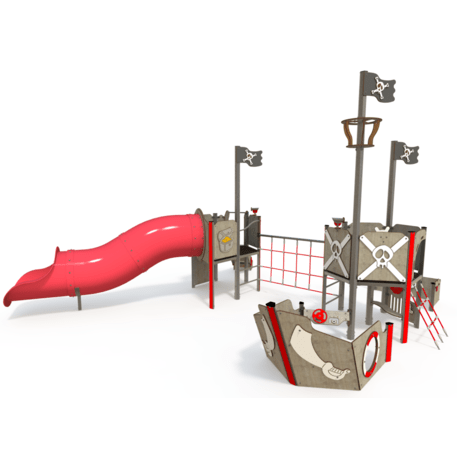  Vaikų žaidimo aikštelės kompleksas, kolekcija 'Piratų laivas /  MBG-1195_CI 09-2006-T01'