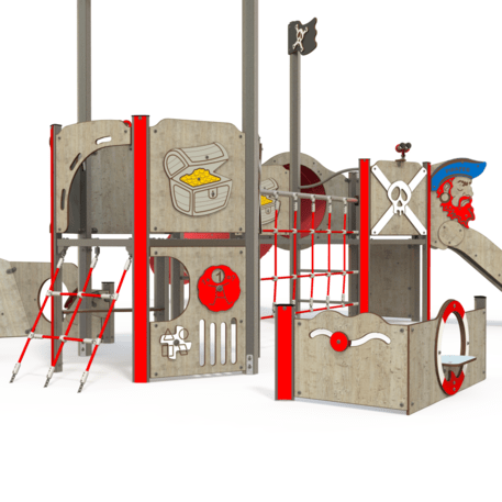  Vaikų žaidimo aikštelės kompleksas, kolekcija 'Piratų laivas /  MBG-1195_CI 09-2006-T01'