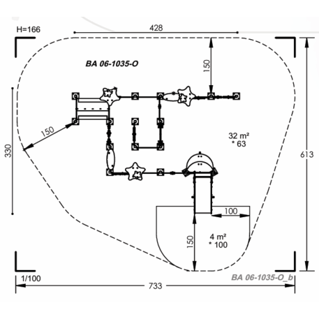 Vaikų žaidimų aikštelių įranga Baby linija – mažiesiems 'MBG-2076_BA 06-1035-O05'