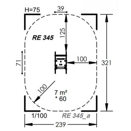 Spyruokliukas vaikų žaidimų aikštelėms 'MBG-1141_RE 345-24'