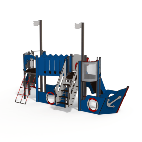  Vaikų žaidimo aikštelės kompleksas, kolekcija 'Piratų laivas / MBG-1212_CI 12-2004-Q14'