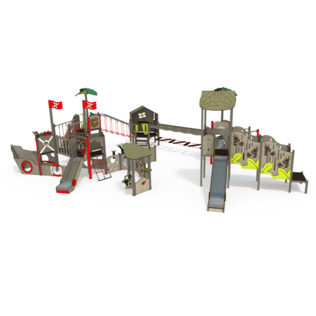  Vaikų žaidimo aikštelės kompleksas, kolekcija 'Piratų laivas / MBG-1221_CI 12-7001-T01'