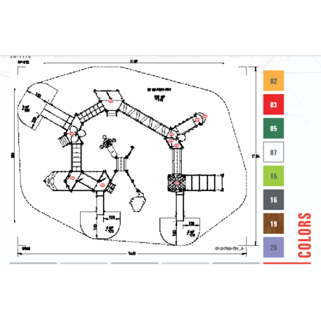  Vaikų žaidimo aikštelės kompleksas, kolekcija 'Piratų laivas / MBG-1221_CI 12-7001-T01'