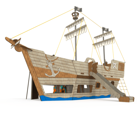  Vaikų žaidimo aikštelės kompleksas, kolekcija 'Piratų laivas / MBG-1231_CI 15-1006-T02'