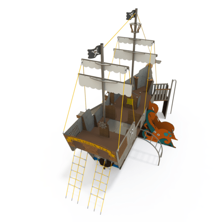  Vaikų žaidimo aikštelės kompleksas, kolekcija 'Piratų laivas / MBG-1231_CI 15-1006-T02'