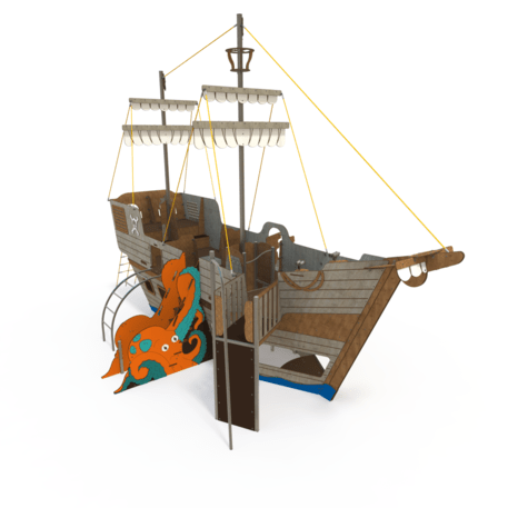  Vaikų žaidimo aikštelės kompleksas, kolekcija 'Piratų laivas / MBG-1231_CI 15-1006-T02'