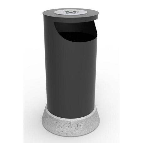 Lauko šiukšliadėžė dažyta arba Corten metalo 75 /100L 'Exclusive / STF/19-07-45/MDL'